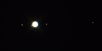 Jupiter and Four Moons
