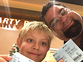 My Son and I about to go see Star Wars EP7